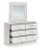 Ashley Birmonton White Dresser and Mirror