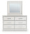 Ashley Birmonton White Dresser and Mirror