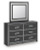 Ashley Birmonton White Dresser and Mirror