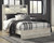 Ashley Cambeck Whitewash Queen Panel Bed with Mirrored Dresser and Nightstand