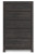 Ashley Delmorta Dark Gray Full Panel Bed, Dresser, Mirror and Chest