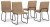 Ashley Pharwynn Toast Dining Chair (Set of 4)