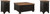 Ashley Valebeck Black Brown Coffee Table with 2 End Tables