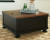 Ashley Valebeck Black Brown Lift Top Coffee Table with 2 End Tables (Set of 3)