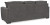 Ashley Gardiner Pewter Sofa Chaise with Ottoman