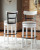 Ashley Valebeck White Bar Height Bar Stool