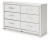 Ashley Birmonton Black California King Upholstered Bed, Dresser and Chest