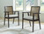 Ashley Galliden Light Brown Dining Table and 8 Chairs with Storage