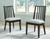 Ashley Galliden Light Brown Dining Table and 6 Chairs with Storage