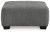 Benchcraft Birkdale Court Gray Oversized Accent Ottoman