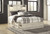 Ashley Cambeck Whitewash Queen Panel Bed with 2 Storage Drawers with Dresser