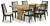 Ashley Galliden Light Brown Dining Table and 6 Chairs D841/45/01(4)/02A(2)