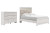 Ashley Altyra White Full Panel Bed with Dresser
