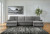 Benchcraft Birkdale Court Gray 3-Piece Sectional