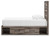 Ashley Urbanoore Brown Gray Twin Panel Bed with Storage, Dresser, Mirror and 2 Nightstands