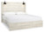 Ashley Cambeck Whitewash King Panel Bed with Mirrored Dresser and 2 Nightstands