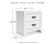 Ashley Binterglen White Queen Panel Bed with Mirrored Dresser, Chest and 2 Nightstands