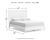 Ashley Binterglen White Queen Panel Bed and 2 Nightstands