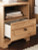 Ashley Galletyn Warm Brown Queen Panel Bed with Chest and Nightstand