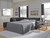 Ashley Altari Alloy 2-Piece Sleeper Sectional with LAF Chaise and Ottoman