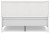 Ashley Binterglen White King Panel Bed and 2 Nightstands