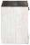 Ashley Shawburn Whitewash Queen Platform Bed with Dresser, Chest and Nightstand