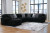 Ashley Midnight-Madness Onyx 4-Piece Sectional with Chaise