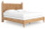 Ashley Galletyn Warm Brown King Panel Bed with Mirrored Dresser