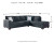 Ashley Altari Alloy 2-Piece Sleeper Sectional with LAF Chaise