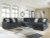 Ashley Midnight-Madness Onyx 4-Piece Sectional with Chaise 98103/66/77/17/34