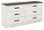 Ashley Shawburn Whitewash Queen Platform Bed with Dresser, Chest and 2 Nightstands