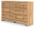 Ashley Galletyn Warm Brown King Panel Bed with Dresser and Chest