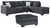 Ashley Altari Slate 2-Piece Sectional with Ottoman