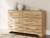 Ashley Galletyn Warm Brown King Panel Bed with Dresser