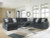 Ashley Midnight-Madness Chocolate 4-Piece Sectional with Chaise