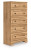 Ashley Galletyn Warm Brown King Panel Bed with Chest and Nightstand