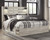 Ashley Cambeck Whitewash King Panel Bed with 2 Storage Drawers with Mirrored Dresser and 2 Nightstands