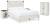 Ashley Shawburn Whitewash Queen Platform Bed with Dresser and Chest