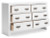 Ashley Binterglen White Full Panel Bed with Dresser and Nightstand