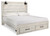 Ashley Cambeck Whitewash King 2 Drawer Storage Panel Bed