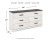 Ashley Shawburn Whitewash Queen Platform Bed with Dresser