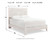 Ashley Paxberry Whitewash Queen Panel Bed with Decorative Mirrored Dresser