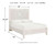 Ashley Paxberry Whitewash Queen Panel Bed with Decorative Dresser