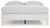 Ashley Shawburn White Dark Charcoal Gray Queen Platform Bed with Dresser EB4121/113/157/131