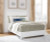Ashley Binterglen White California King Panel Bed with Dresser and Nightstand