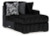 Ashley Midnight-Madness Onyx 3-Piece Sectional with Chaise 98103/16/17/34