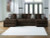 Ashley Midnight-Madness Chocolate 3-Piece Sectional with Chaise