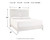 Ashley Paxberry Whitewash King Panel Bed with Mirrored Dresser, Chest and 2 Nightstands