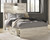 Ashley Cambeck Whitewash Full Panel Bed with 4 Storage Drawers with Mirrored Dresser and 2 Nightstands