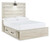 Ashley Cambeck Whitewash Full Panel Bed with 4 Storage Drawers with Mirrored Dresser and 2 Nightstands